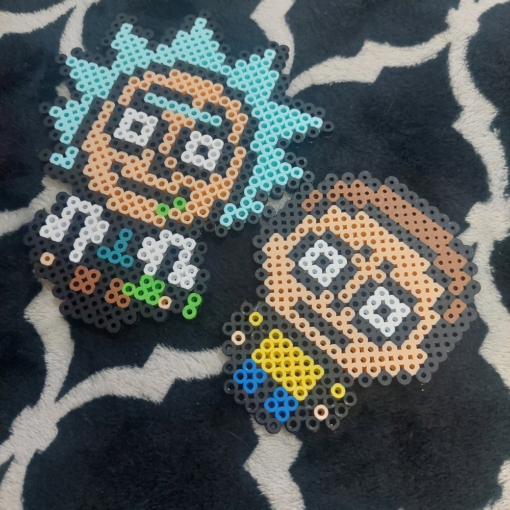 Rick and‎ Morty perler decor